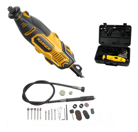 Micro Retífica Ranger 135W, 127v, 40 Acessórios, Maleta e Encaixe 1/8 – RMI-0135-127 - comprar online