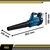 Soprador De Ar/folhas Biturbo À Bateria Gbl 18v-750 Bosch - Tork Tools