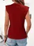 Imagem do Camiseta feminina gola redonda manga estruturada fashion