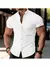 Imagem do Camisa Social Masculina Manga Curta Gola Padre Slim Premium