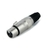 PLUG HJH XLR FEMEA PRATA HX084
