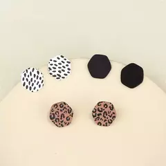 Trio brinco animal print - Coloridá - comprar online