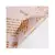 PAPEL COREANO 57X57 ROSA CLARO/TEXTO ORO - comprar online