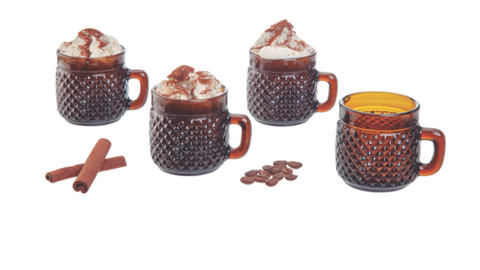 Conjunto de 4 Xícaras Barroco Ambar 65ml ( 39077 )