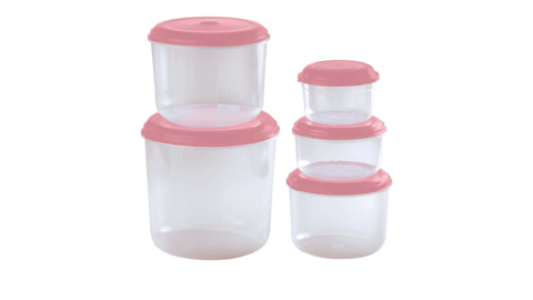 Kit Potes Mantimentos 5 Peças Super Resistente ( 47642 )