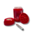 Pote Hermético com Dichavador Embutido com Led e Pipe + Lupa Vermelho e Brinde Secreto - Mongo Head Shop