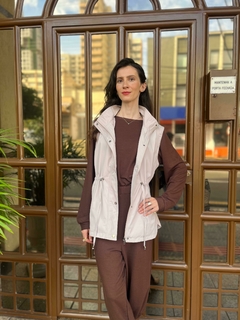 Parka Colete Celeste - Gelo - loja online