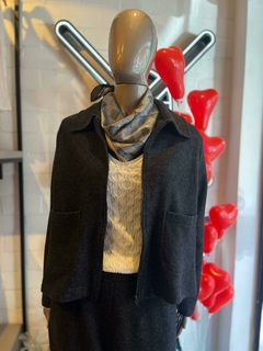 Imagem do Jaqueta Lã Mohair conjunto - Preta