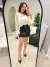 Blusa Bata Chifon com Babados Agata Off