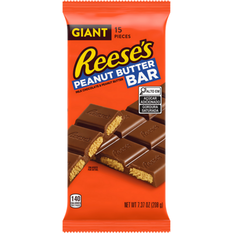 Barra Chocolate Gigante Reeses Penaut Butter 208g
