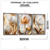 quadro flor dourada - FIRE-DECOR