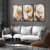quadro flor dourada - loja online