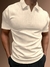 Manfinity Homme Homens Sólido Canelado Camiseta Polo