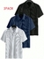 Manfinity Homme Camisa Polo Casual Masculina Sólida e Texturizada para o Verão, para Golfe - Nobroker
