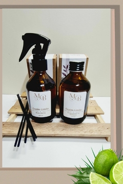 Duo home spray e aromatizador | Capim-Limão | 150 ml | Âmbar - comprar online