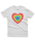 Especial Love Wins #01 Coração arco-íris (Camiseta) na internet