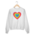 Especial Love Wins #01 Coração arco-íris (Moletom) - comprar online