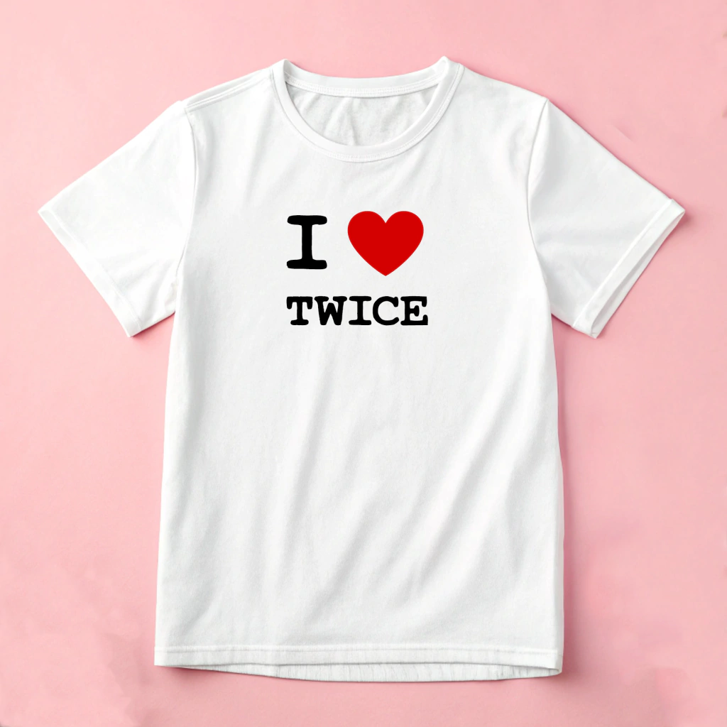 Playera "I LOVE TWICE"