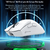 Mouse gamer R1 ultraleve com 18.000 DPI, conexão tripla (BT/2.4G/USB-C), macros personalizáveis e precisão extrema para jogos e produtividade.