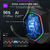 Headset Gamer Sem Fio 2.4GHz E1000 WT com som surround 7.1, baixa latência, microfone com cancelamento de ruído e bateria de até 36h para PC, PS4, PS5 e Xbox.

