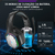 Headset Gamer Sem Fio 2.4GHz E1000 WT com som surround 7.1, baixa latência, microfone com cancelamento de ruído e bateria de até 36h para PC, PS4, PS5 e Xbox.
