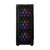 Gabinete Gamer com vidro temperado, 3 fans RGB, compatível com ATX e resfriamento avançado. Ideal para setups potentes e visual marcante. Dellizn