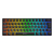 Teclado gamer compacto 60%, com Switch Blue, RGB, Hot Swap e cabo USB-C. Ideal para alta performance, personalização e conforto em qualquer setup.