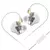 CCA CRA Fones de ouvido intra-auriculares com diafragma ultrafino e driver dinâmico IEM Som claro e Graves profundos - Dellizn