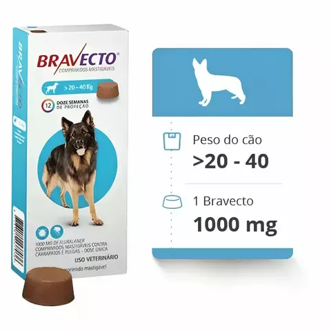 Bravecto 20 – 40 kg - comprar online