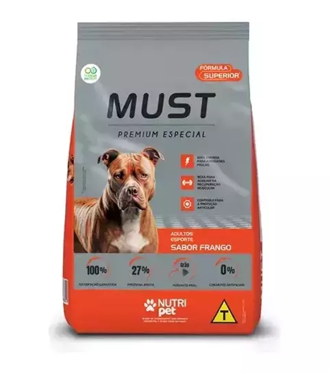 Ração Must Esporte para cães adultos - Sabor Frango - comprar online