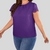 BLUSA CASUAL MANGA CORTA PLUS SIZE - Yurelkshop