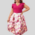 CONJUNTO 2 PIEZAS BLUSA Y FALDA MIDI ESTAMPADA PARA GORDITA - Yurelkshop