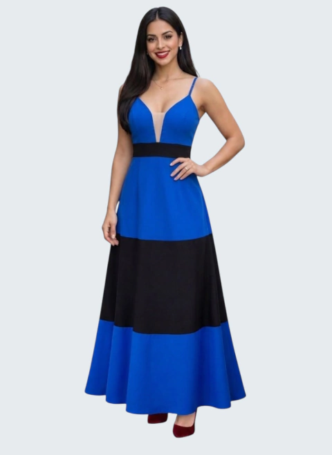 Imagen de VESTIDO CASUAL LARGO TIRANTES