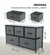 Cajonera de 5 cajones color gris - daodmuebles