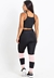 Feminino Cropped Transparencia Calça Preto com Rosê Conjunto Fitness | REF: LX146 - Rio Now Fashion