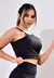 Top Cropped Fitness Preto Duplo Alcinha Super Sustentação Academia | REF: SV9 - Rio Now Fashion