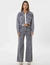 JEAN LIGNES - WIDE LEG RAYADO GRIS