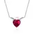 Collar Ángel - Plata & Zirconio Rojo - comprar en línea
