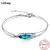 Brazalete de Plata & Opalo Azul