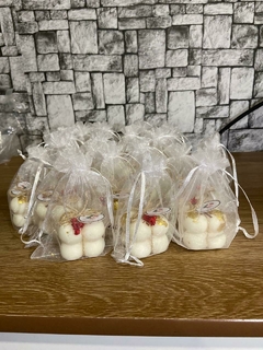 Mini vela Bubble no saquinho de organza - comprar online