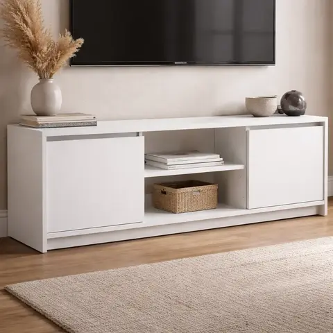 Rack de TV 140cm 2 puertas melamina