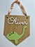 Placa de Porta Dino com Nome - comprar online