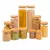 Conjunto 11 Potes de Vidro Herméticos com Tampa de Bambu: Cozinha Organizada e Mantimentos Frescos - comprar online