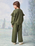 Imagem do CONJUNTO CASACO E CALÇA MOLETOM VERDE MILITAR ANIMÊ