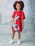 VESTIDO VERMELHO DISNEY ANIMÊ - comprar online