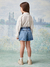 SHORTS SAIA COM PREGAS ANIMÊ - Baby and Kids Store