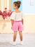 BATA BRANCA TRICOLINE ANIMÊ - Baby and Kids Store