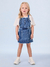 SALOPETE JEANS COM STRASS ANIMÊ