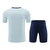 Kit Treino adulto - Camisa e Shorts - Seleção Espanha Adidas 24/25 - Azul com detalhes em vermelho e laranja na internet