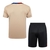 Kit Treino adulto - Camisa e Shorts - Barcelona Nike 24/25 - Bege e preto com detalhes em azul e vermelho - comprar online